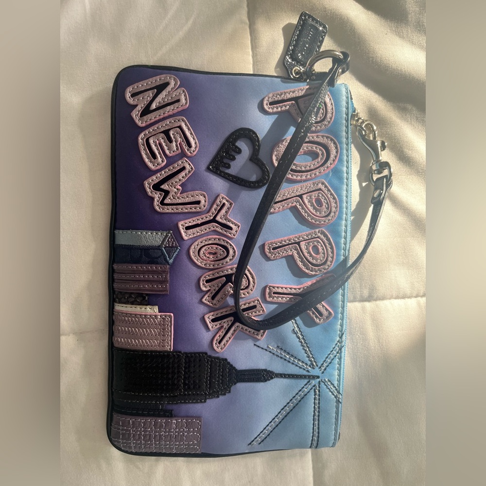 Coach Poppy Limited Edition Wristlet Purse.